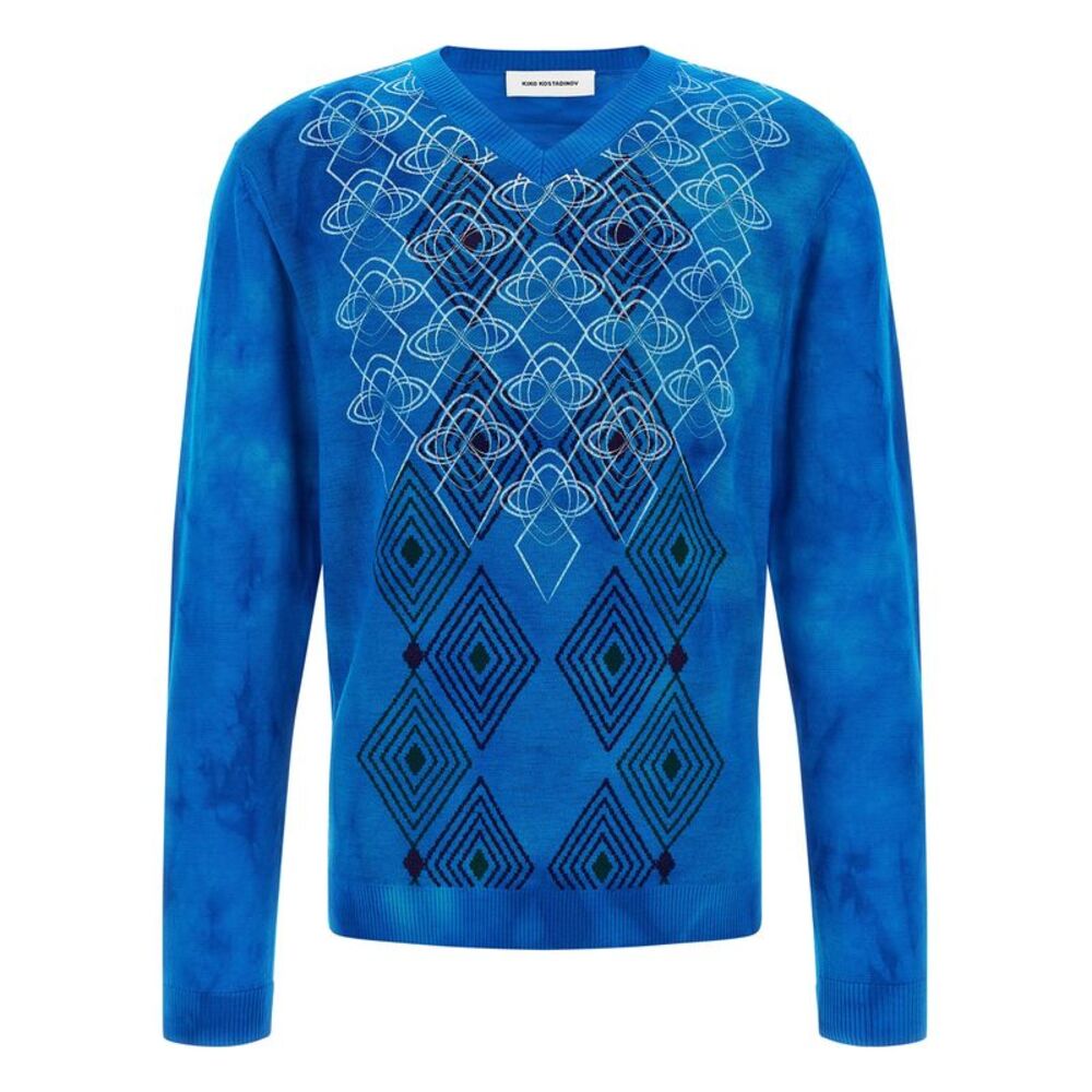Kiko Kostadinov Blue Wool Men's Cardigan